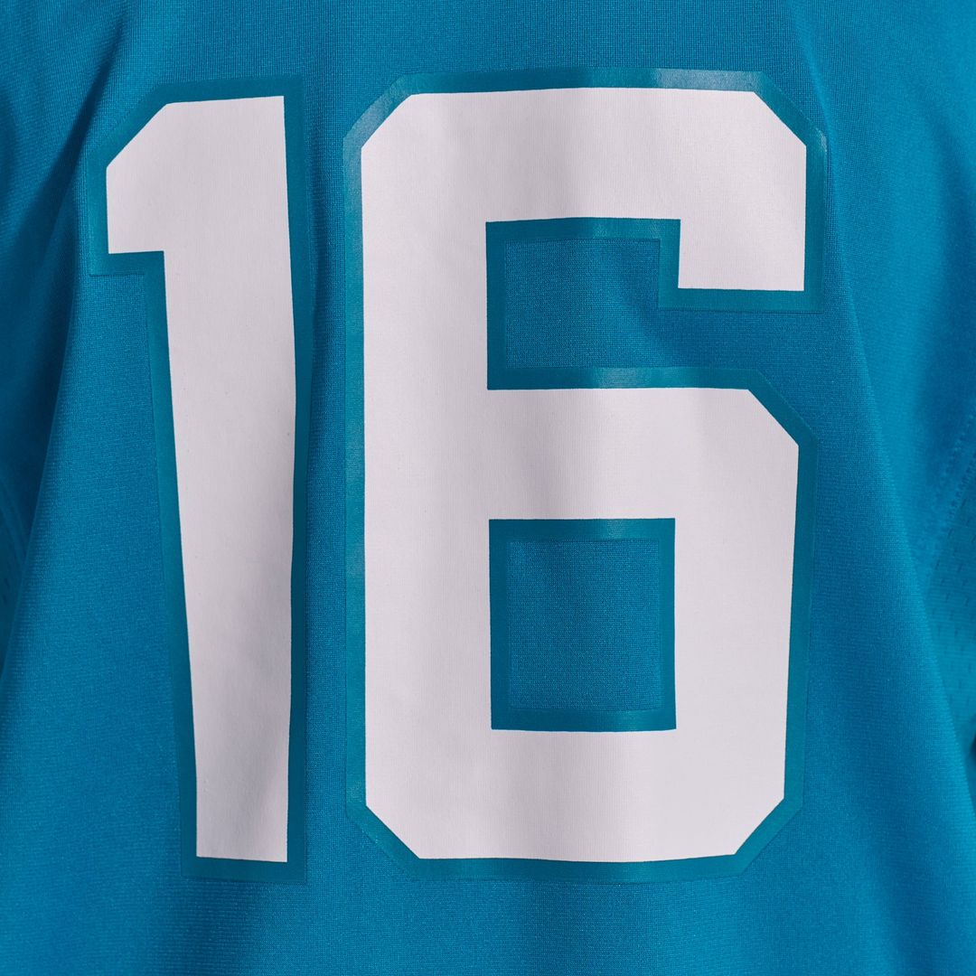 Jacksonville Jaguars Trevor Lawrence Teal Home Game Jersey product image 10, provided for visual reference and product