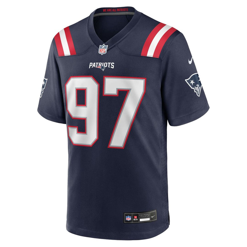 New England Patriots Milton Williams Navy Game Player Jersey product image 2, provided for visual reference and product