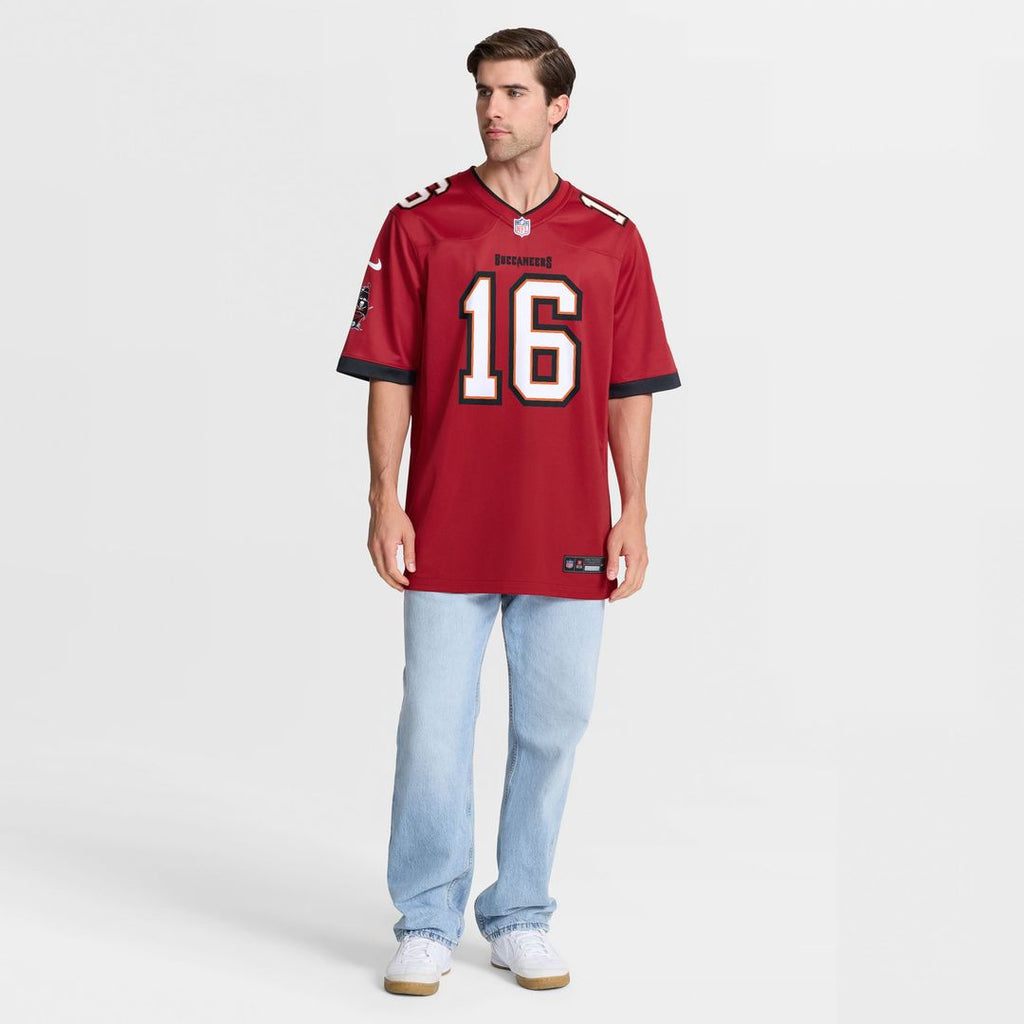 Tampa Bay Buccaneers Easton Stick Red Team Game Jersey product image 2, provided for visual reference and product detail