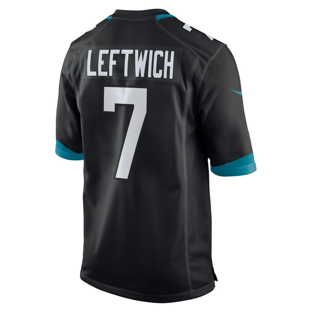 Jacksonville Jaguars Byron Leftwich Black Retired Player Alternate Game Jersey product image 3, provided for visual
