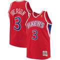 Allen Iverson Red Philadelphia 76ers 1996 - 97 Hardwood Classics Swingman Basketball Jersey product image 1, provided for
