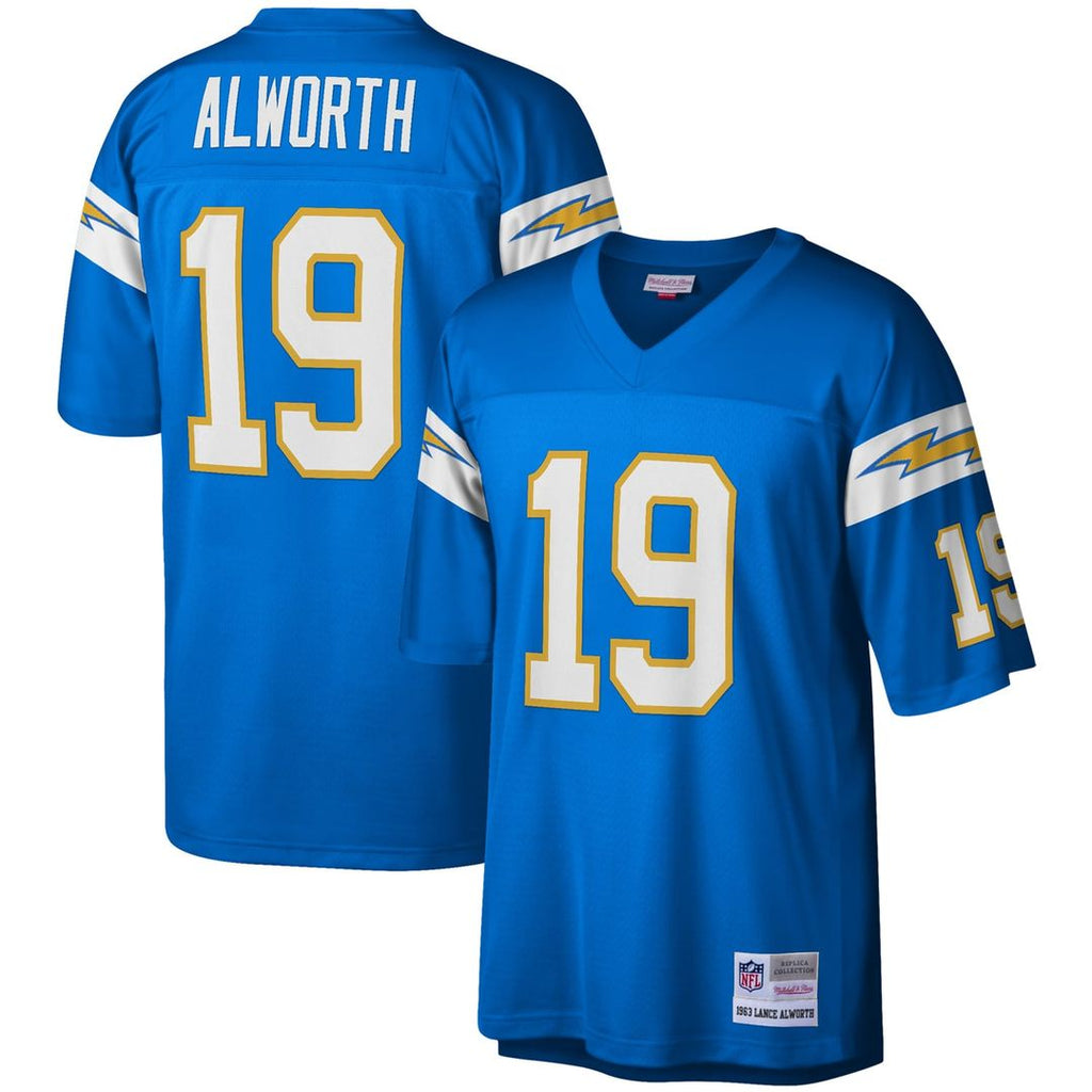 Los Angeles Chargers Lance Alworth Powder Blue Legacy Replica Jersey product image 1, provided for visual reference and