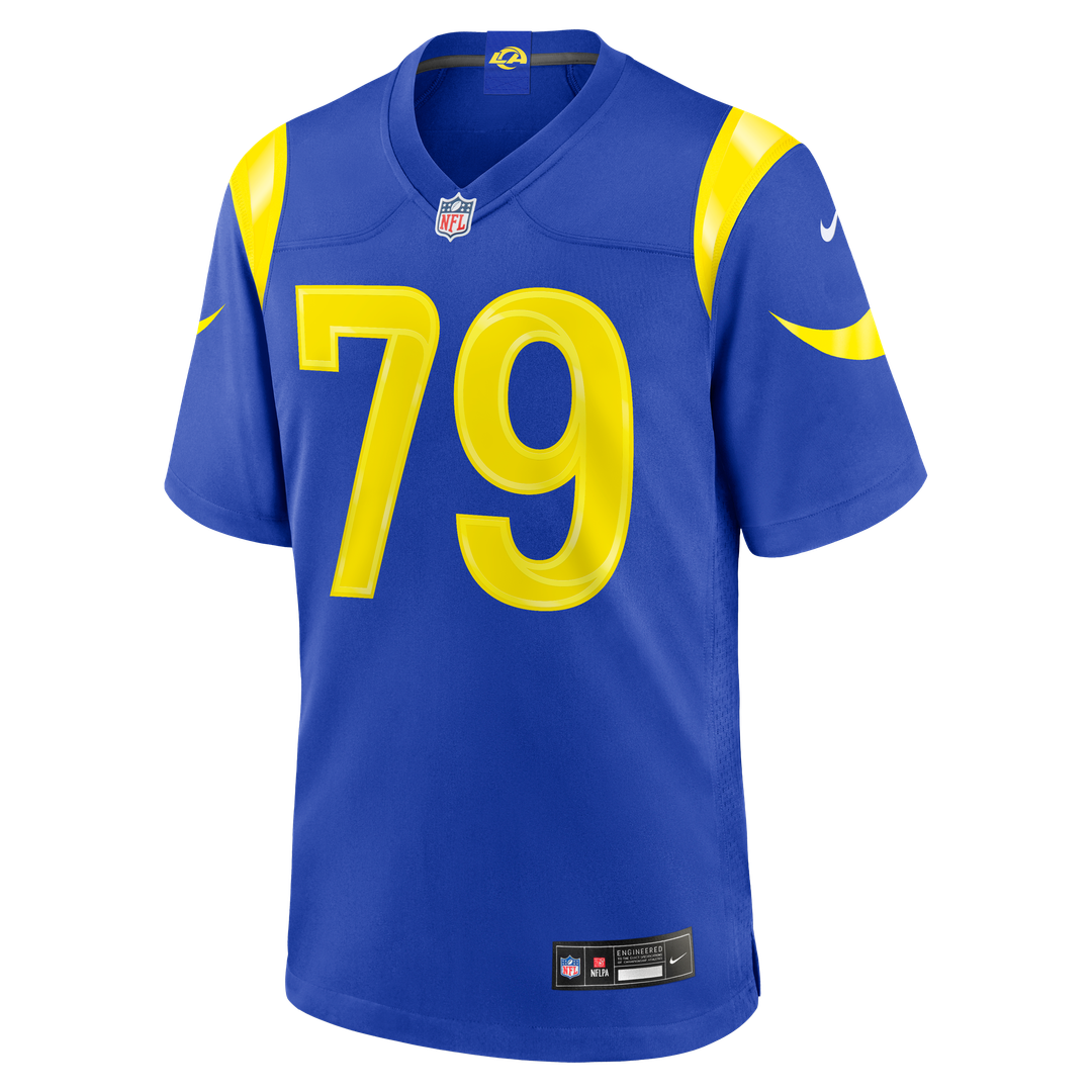 Los Angeles Rams Keagen Trost Royal Team Game Jersey product image 2, provided for visual reference and product detail review