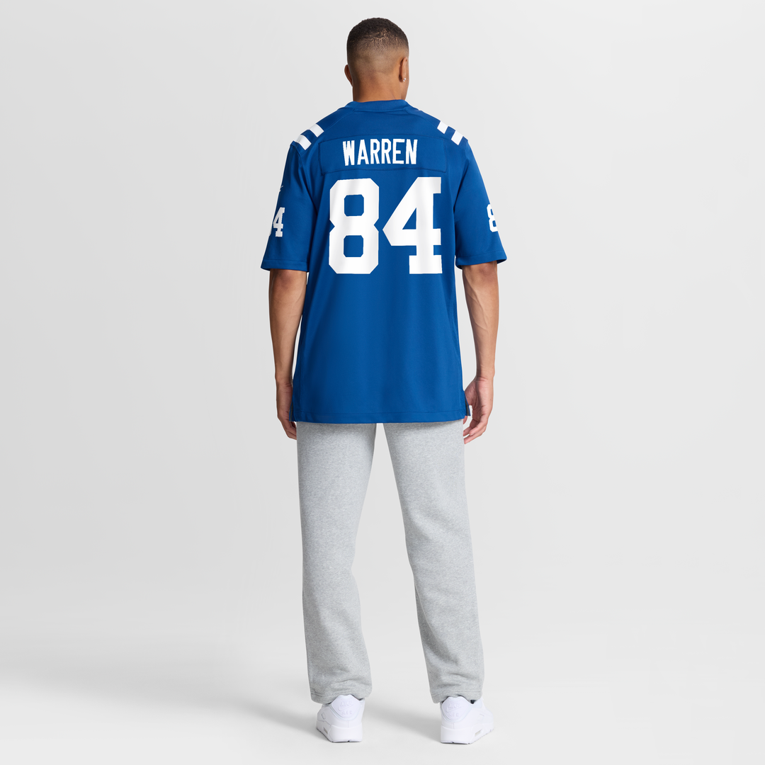 Indianapolis Colts Tyler Warren Royal Team Game Jersey product image 8, provided for visual reference and product detail