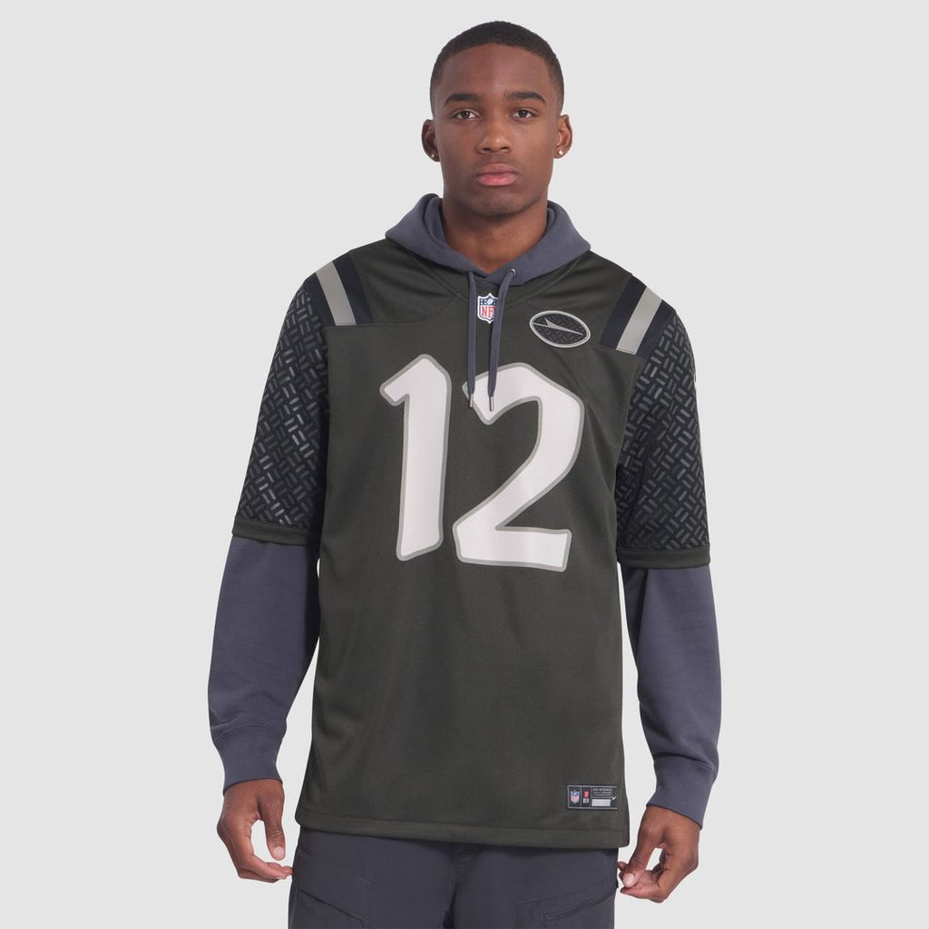 New York Jets Joe Namath Green Rivalries Collection Retired Player Game Jersey product image 4, provided for visual