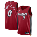 Miami Heat Brand Statement Edition Swingman Basketball Jersey - Red - Simone Fontecchio - Unisex product image 1, provided