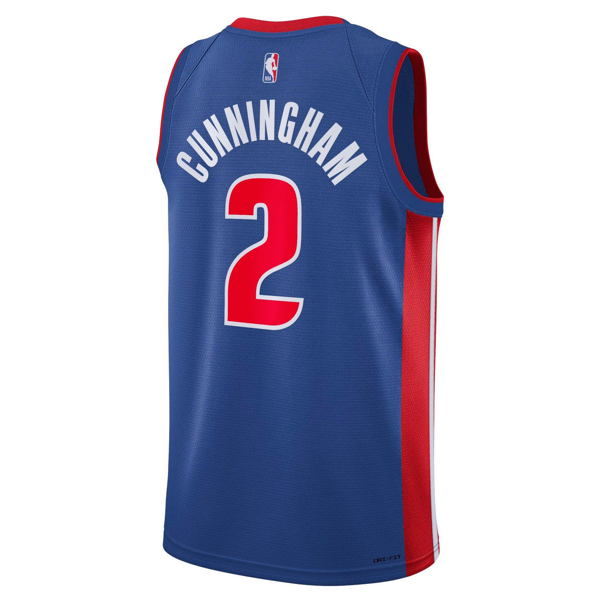 Cade Cunningham Detroit Pistons Swingman Icon Jersey - Blue - Youth product image 4, provided for visual reference and