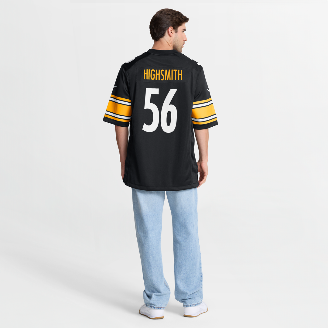 Pittsburgh Steelers Alex Highsmith Black Game Jersey product image 8, provided for visual reference and product detail review