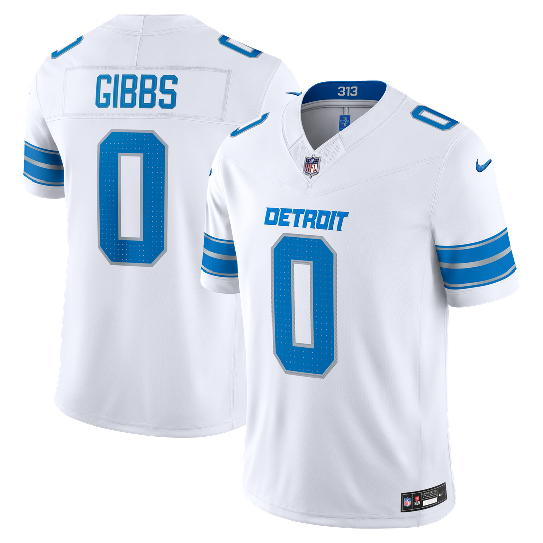 Detroit Lions Jahmyr Gibbs Black Alternate Vapor F.U.S.E. Stitched Limited Jersey product image 7, provided for visual