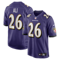 Baltimore Ravens Rasheen Ali Purple Team Game Jersey product image 1, provided for visual reference and product detail review
