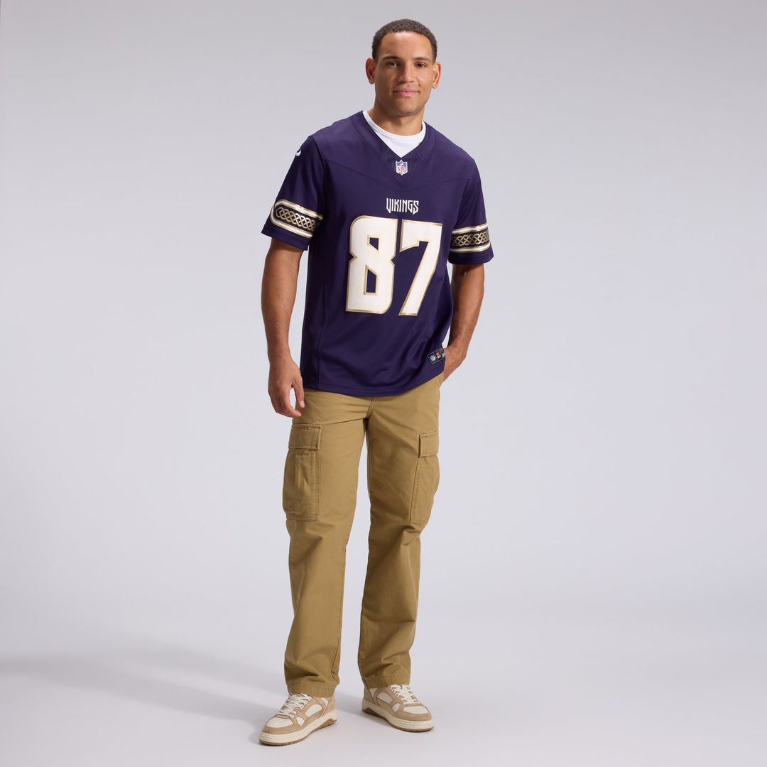 Minnesota Vikings T.J. Hockenson Purple 2026 Rivalries Collection Stitched Limited Jersey product image 4, provided for