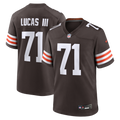Cleveland Browns Cornelius Lucas Brown Team Game Jersey product image 1, provided for visual reference and product detail
