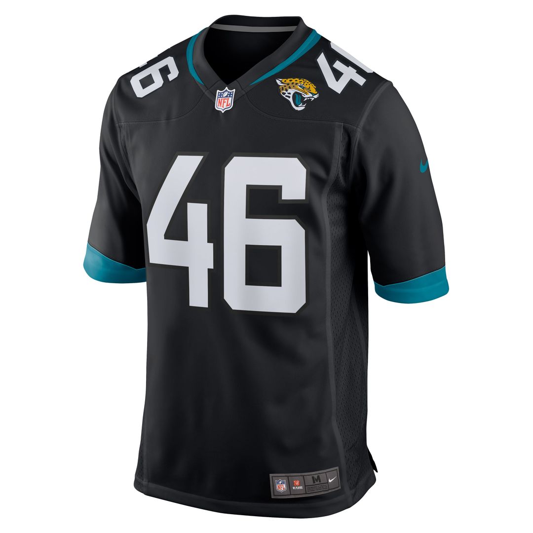 Jacksonville Jaguars Ross Matiscik Teal Game Jersey product image 18, provided for visual reference and product detail review
