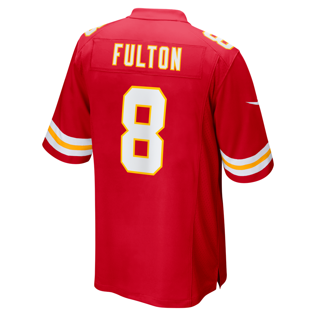 Kansas City Chiefs Kristian Fulton Red Team Game Jersey product image 3, provided for visual reference and product detail