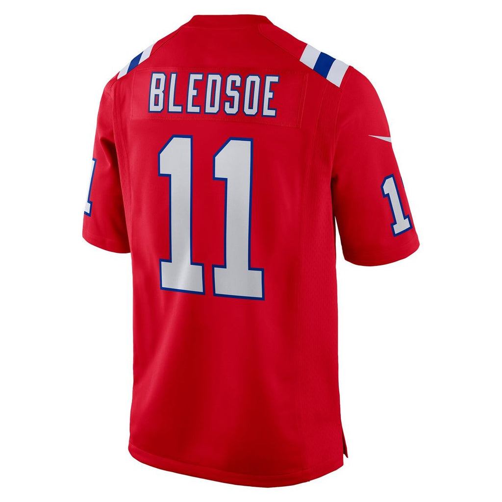 New England Patriots Drew Bledsoe Navy Game Retired Player Jersey product image 15, provided for visual reference and