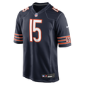 Chicago Bears Rome Odunze Navy Player Game Jersey product image 2, provided for visual reference and product detail review