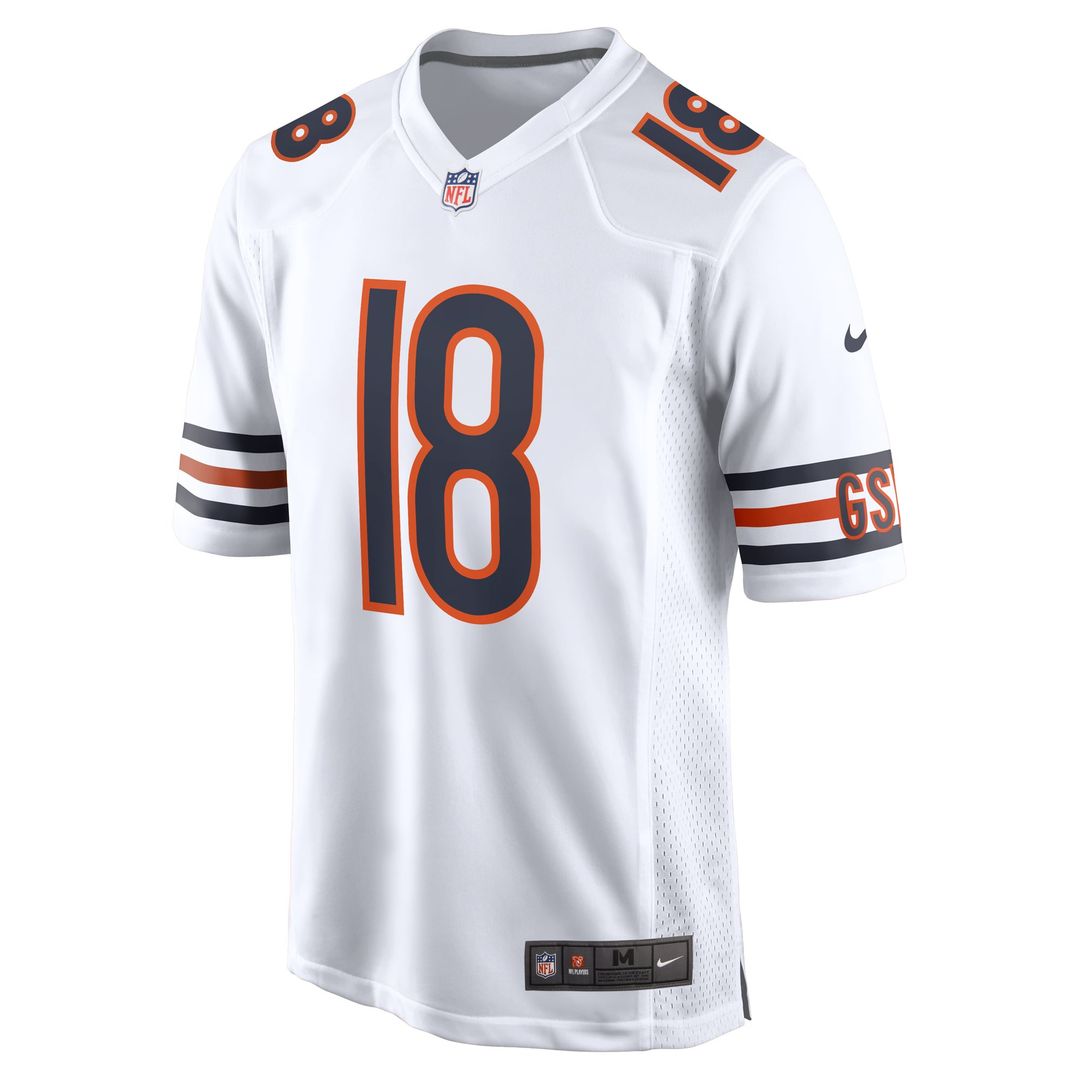 Chicago Bears Caleb Williams White First Round Pick Player Game Jersey product image 2, provided for visual reference and