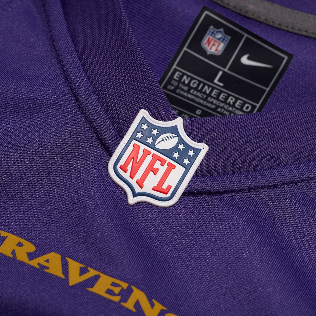 Baltimore Ravens Lamar Jackson White Game Jersey product image 10, provided for visual reference and product detail review