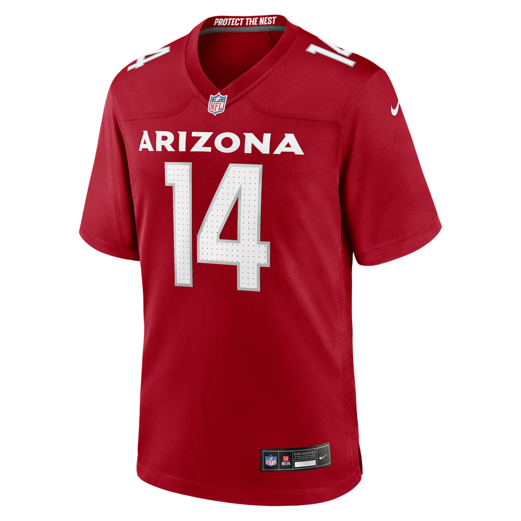 Arizona Cardinals Michael Wilson Cardinal Team Game Jersey product image 2, provided for visual reference and product detail