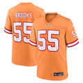 Tampa Bay Buccaneers Derrick Brooks Orange Throwback Game Jersey product image 1, provided for visual reference and product