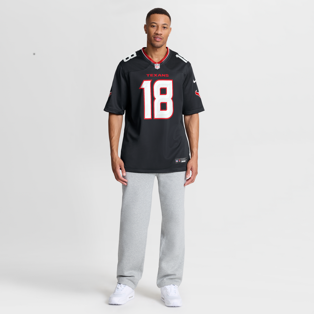 Houston Texans Graham Mertz Navy Team Game Jersey product image 7, provided for visual reference and product detail review