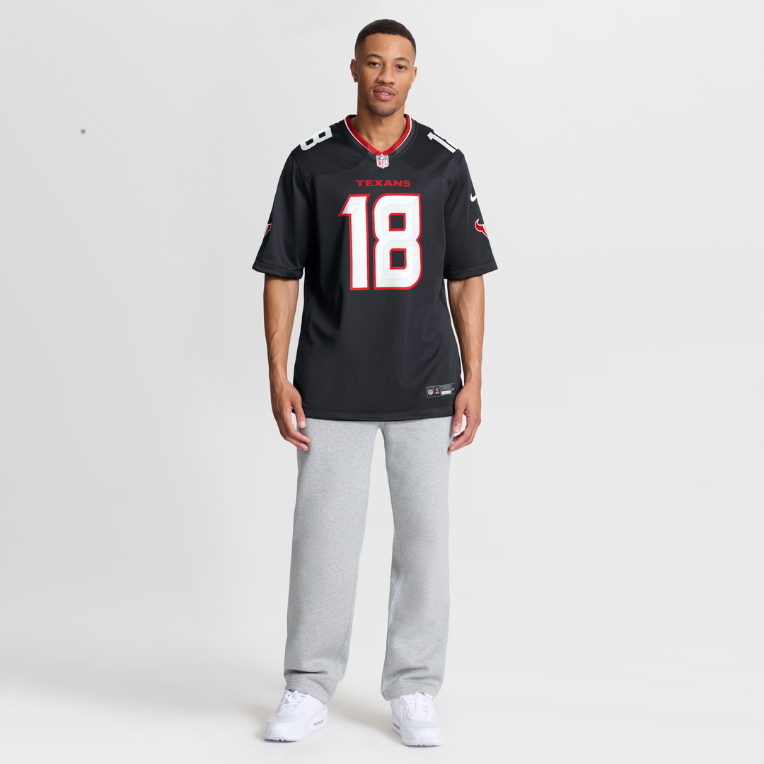 Houston Texans Graham Mertz Navy Team Game Jersey product image 7, provided for visual reference and product detail review