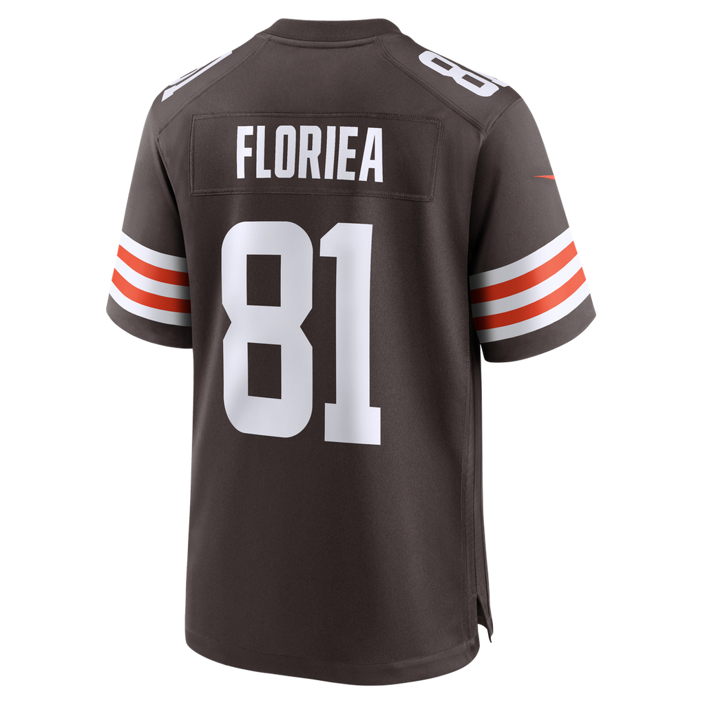 Cleveland Browns Luke Floriea Brown Team Game Jersey product image 3, provided for visual reference and product detail review