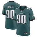 Philadelphia Eagles Davis Midnight Green Team Game Jersey product image 1, provided for visual reference and product detail