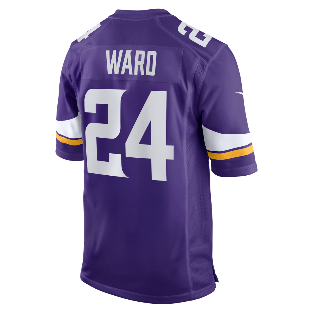 Minnesota Vikings Jay Ward Purple Team Game Jersey product image 3, provided for visual reference and product detail review
