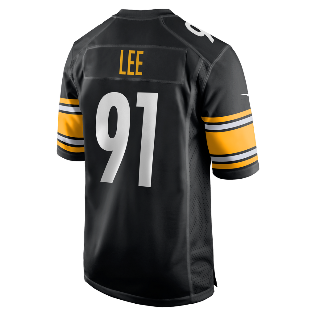 Pittsburgh Steelers Logan Lee Black Game Jersey product image 3, provided for visual reference and product detail review