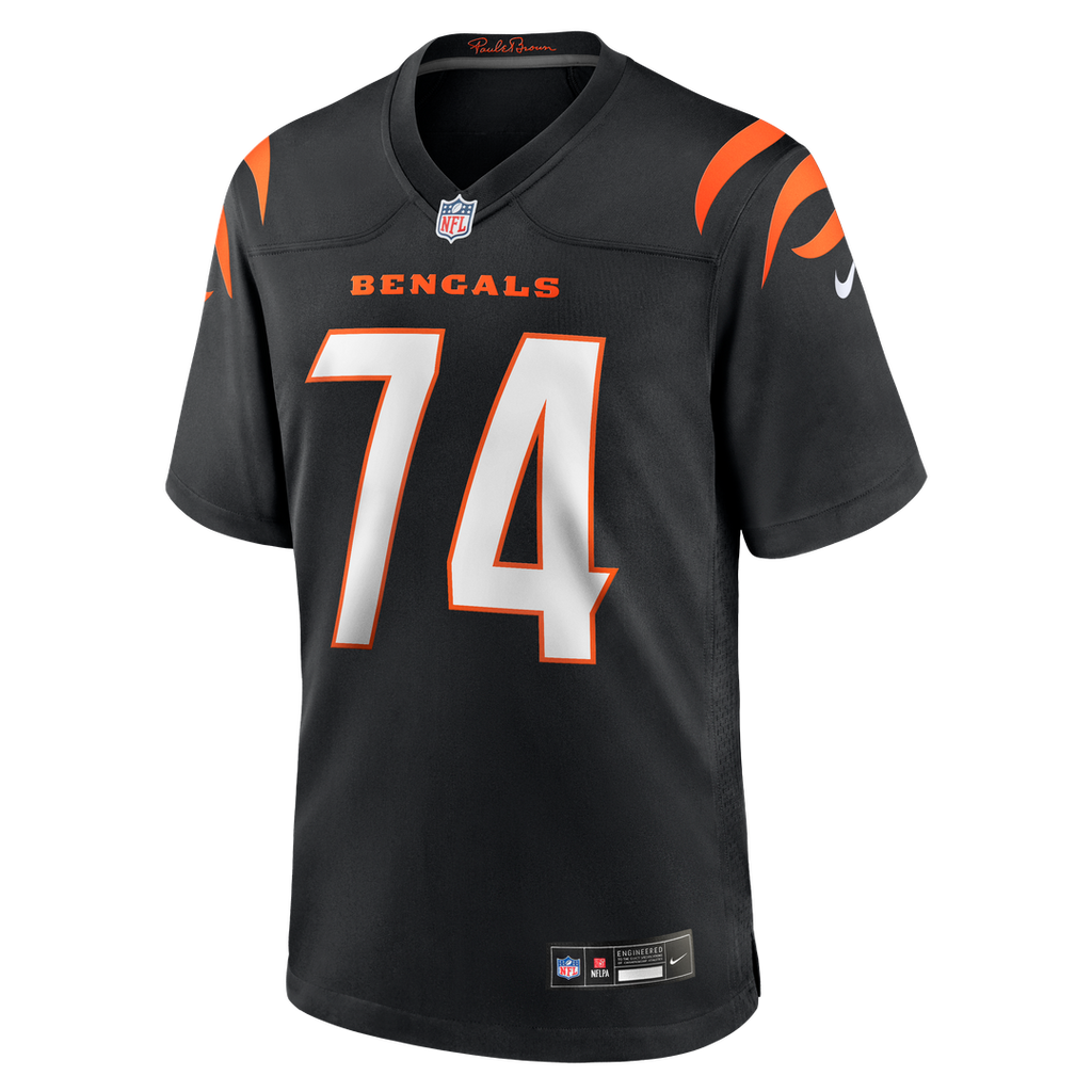 Cincinnati Bengals Jalen Rivers Black Team Game Jersey product image 2, provided for visual reference and product detail