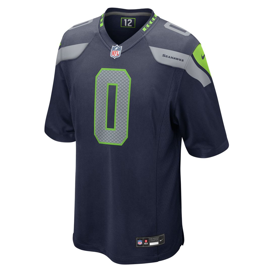 Seattle Seahawks DeMarcus Lawrence College Navy Team Game Jersey product image 2, provided for visual reference and product
