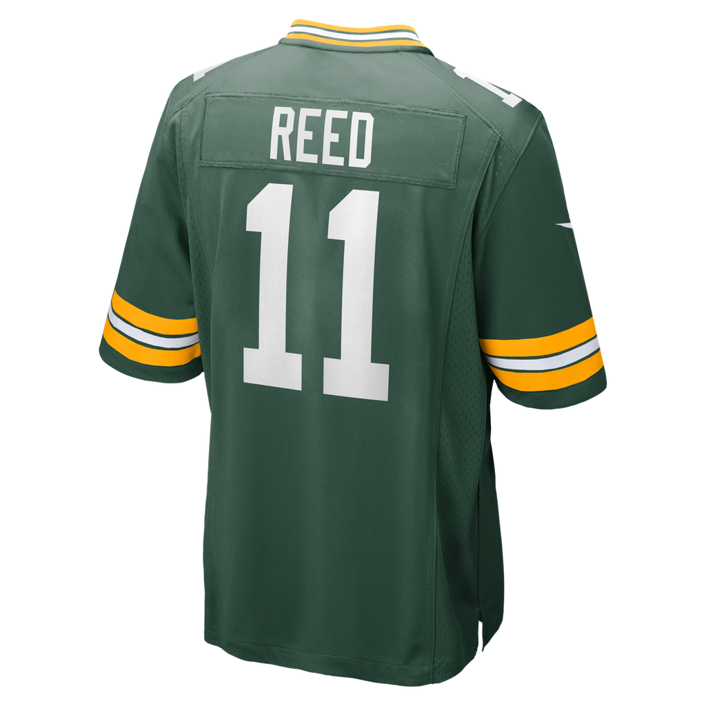 Green Bay Packers Jayden Reed Green Game Jersey product image 3, provided for visual reference and product detail review