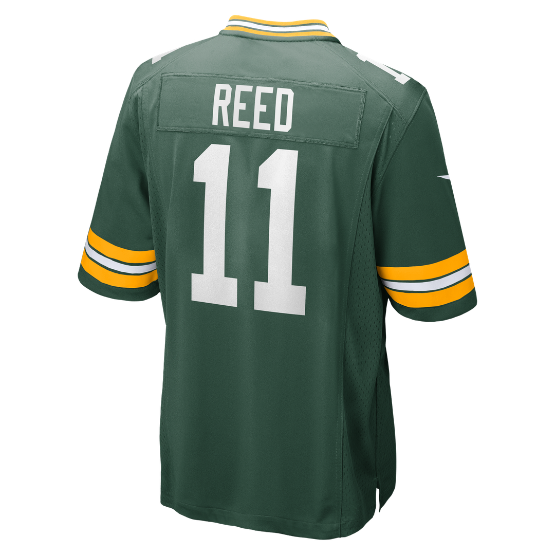 Green Bay Packers Jayden Reed Green Game Jersey product image 3, provided for visual reference and product detail review