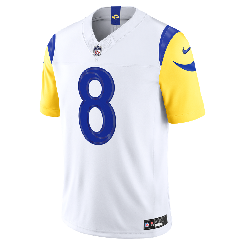 Los Angeles Rams Jared Verse White Vapor F.U.S.E. Stitched Limited Jersey product image 6, provided for visual reference and