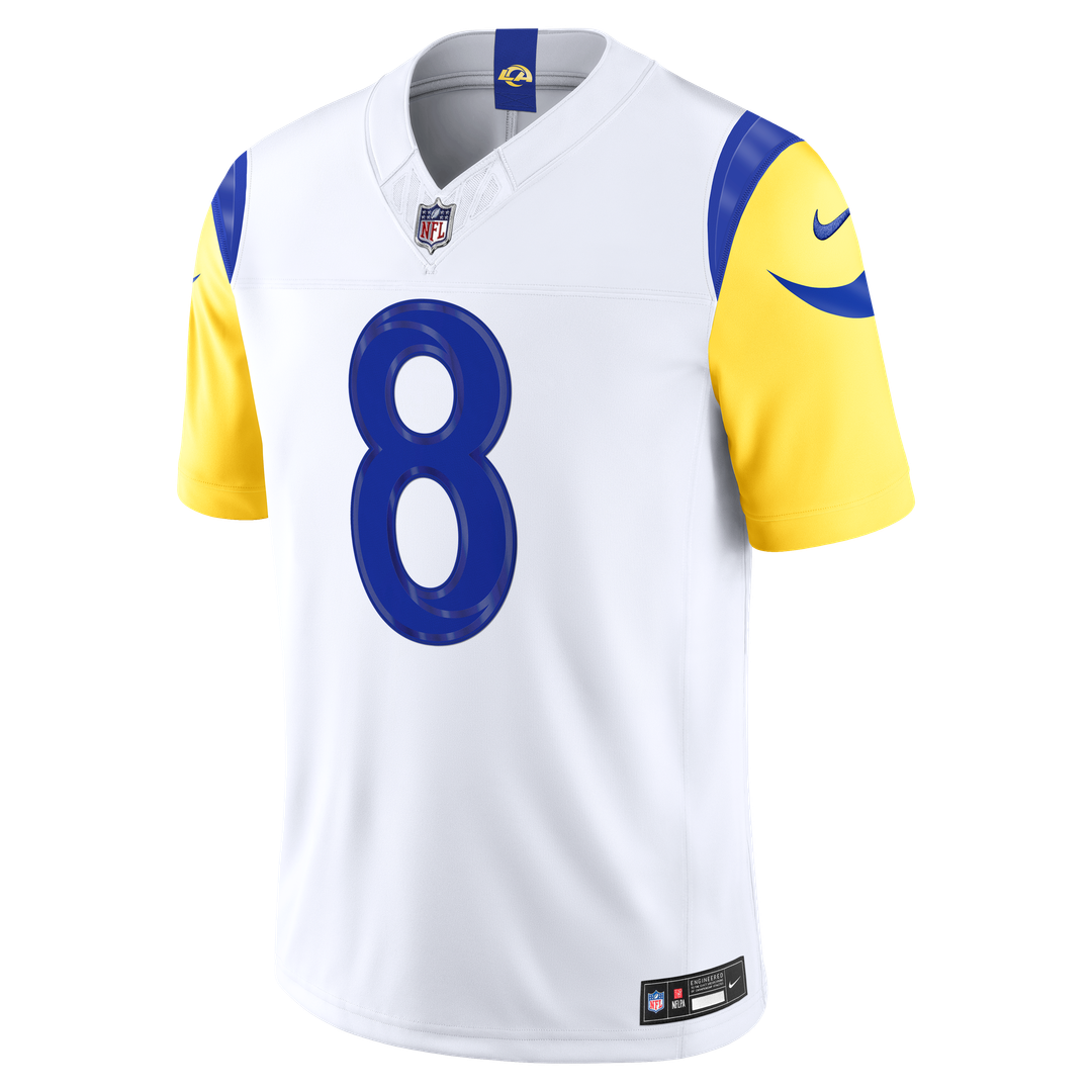 Los Angeles Rams Jared Verse White Vapor F.U.S.E. Stitched Limited Jersey product image 6, provided for visual reference and