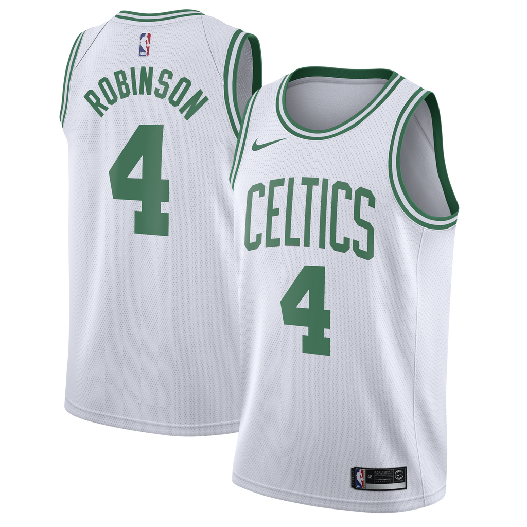 Mitchell Robinson Boston Celtics Association Edition Swingman Jersey - White - Youth product image 2, provided for visual