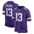 Minnesota Vikings Tai Felton Purple Team Game Jersey product image 1, provided for visual reference and product detail review