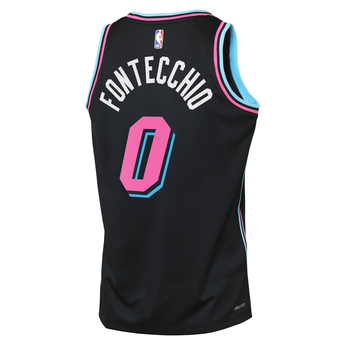 Simone Fontecchio Miami Heat 2025/26 City Edition Swingman Jersey - Black - Youth product image 4, provided for visual
