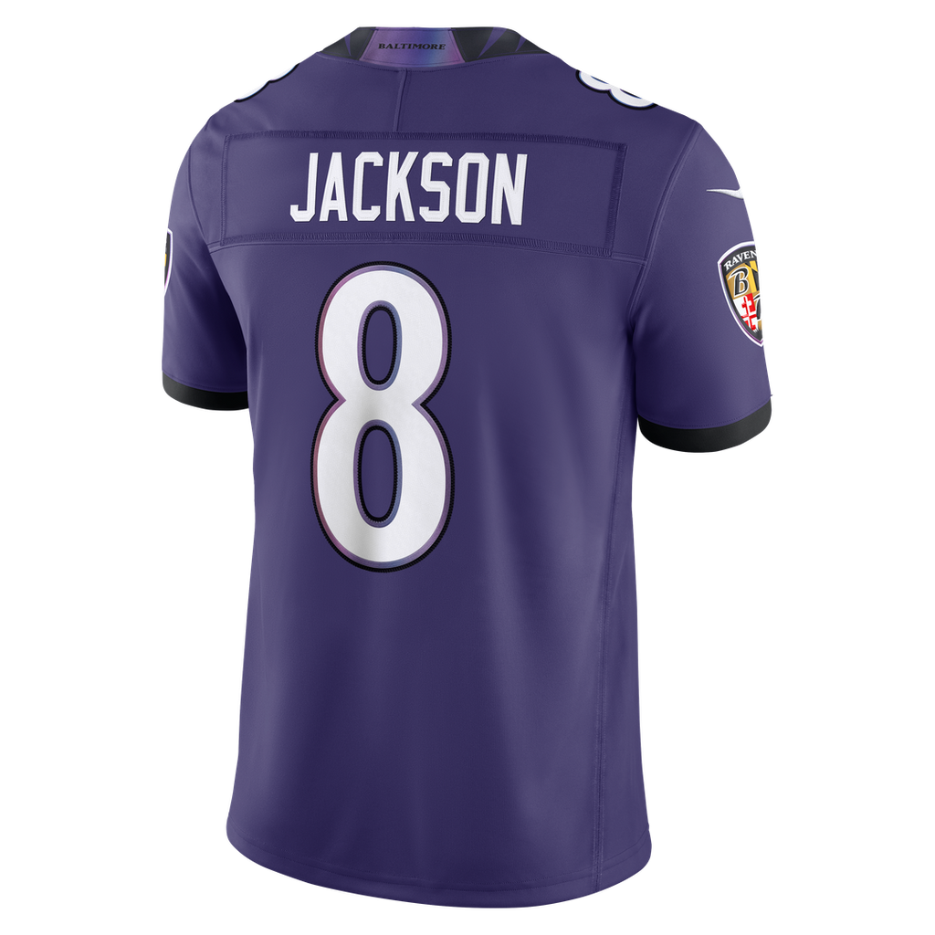 Baltimore Ravens Lamar Jackson Black Alternate Alternate Vapor F.U.S.E. Stitched Limited Jersey product image 9, provided
