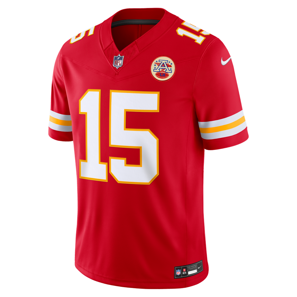 Kansas City Chiefs Patrick Mahomes White Vapor F.U.S.E. Stitched Limited Jersey product image 12, provided for visual