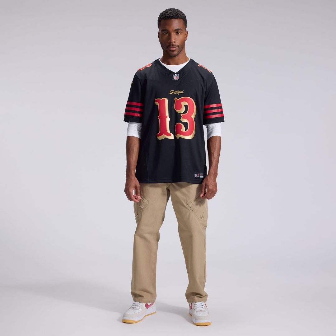 San Francisco 49ers Brock Purdy Black Rivalries Collection Stitched Limited Jersey product image 4, provided for visual