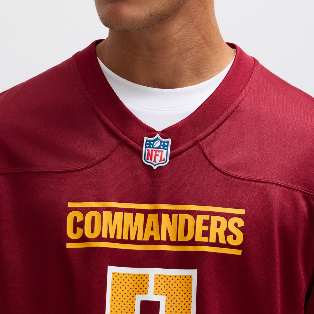 Washington Commanders Jayden Daniels Burgundy Player Game Jersey product image 7, provided for visual reference and product
