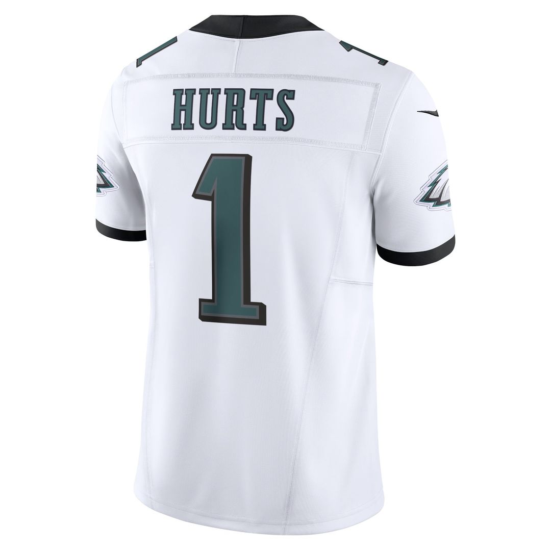 Philadelphia Eagles Jalen Hurts White Vapor F.U.S.E. Limited Jersey product image 6, provided for visual reference and