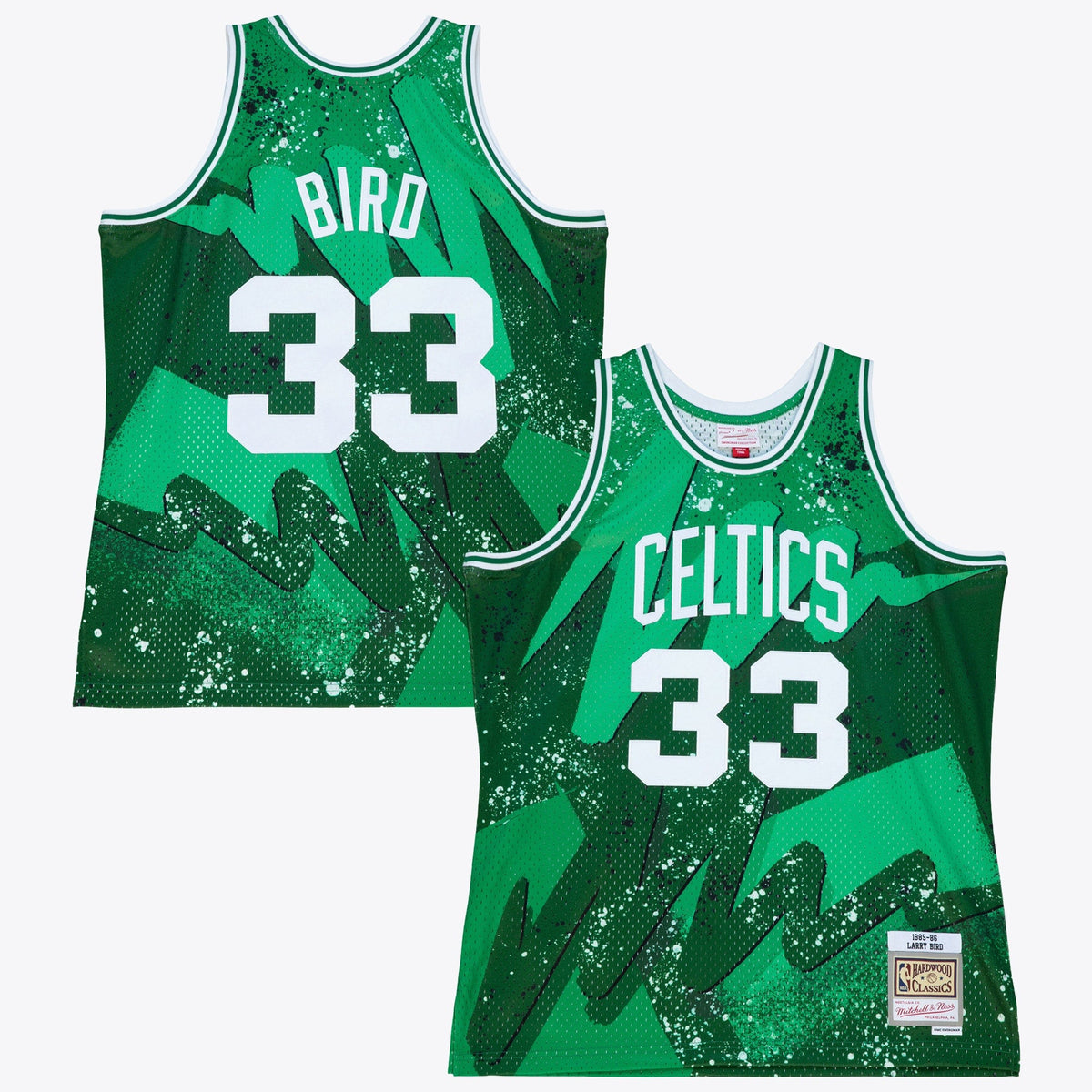 Boston Celtics Larry Bird 1985 Hyper Hoops Swingman Basketball Jersey - Green product image 1, provided for visual reference