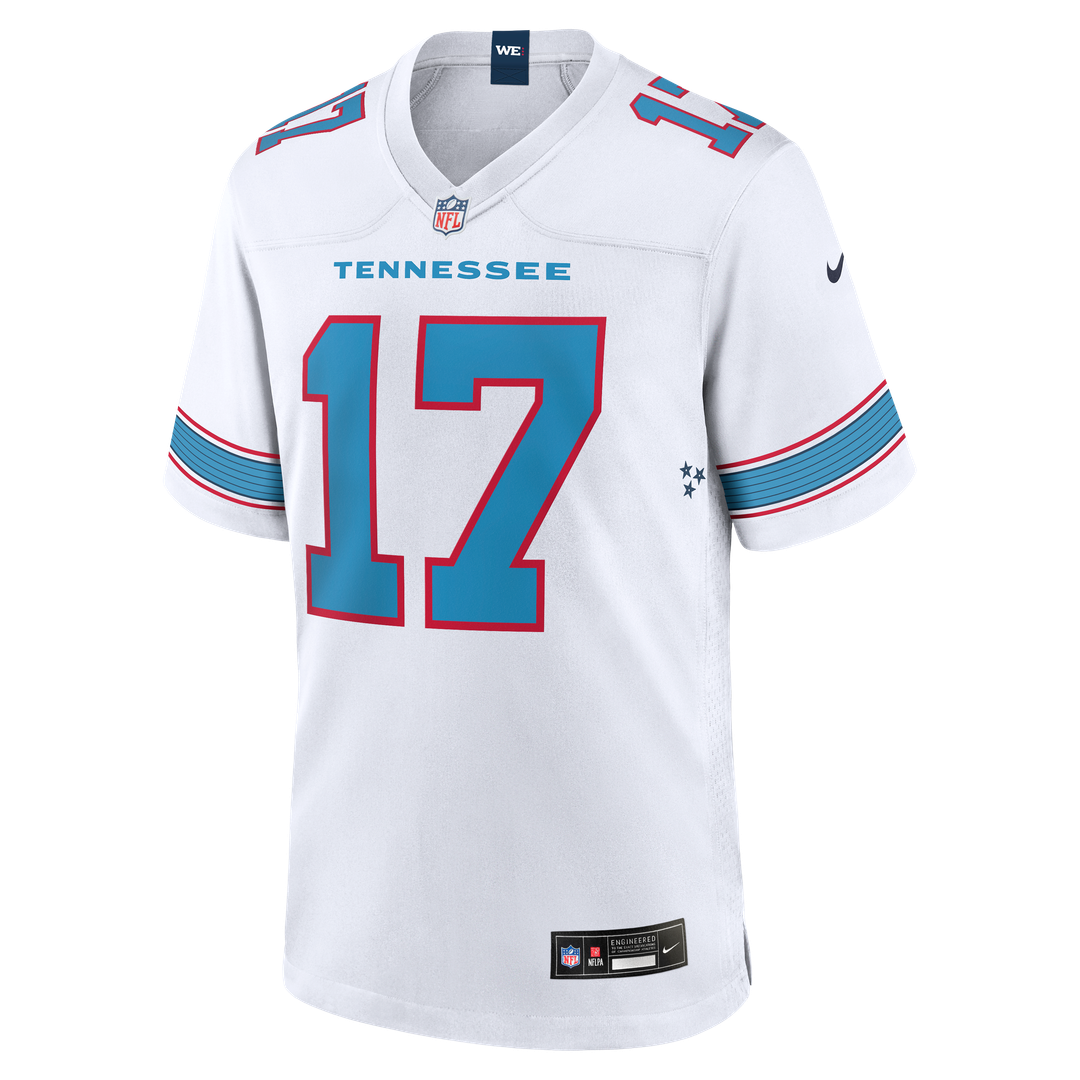 Tennessee Titans Chimere Dike White Game Jersey product image 8, provided for visual reference and product detail review