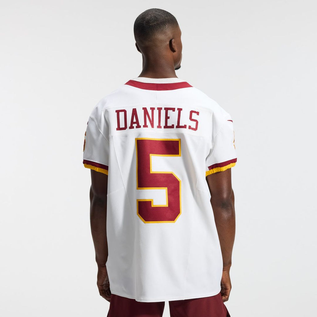 Washington Commanders Jayden Daniels White Alternate 2 Super Bowl Era Vapor F.U.S.E. Elite Jersey product image 3, provided