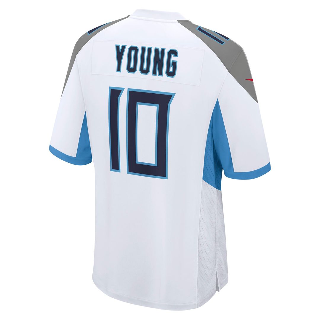 Tennessee Titans Vince Young White Retired Player Game Jersey product image 3, provided for visual reference and product