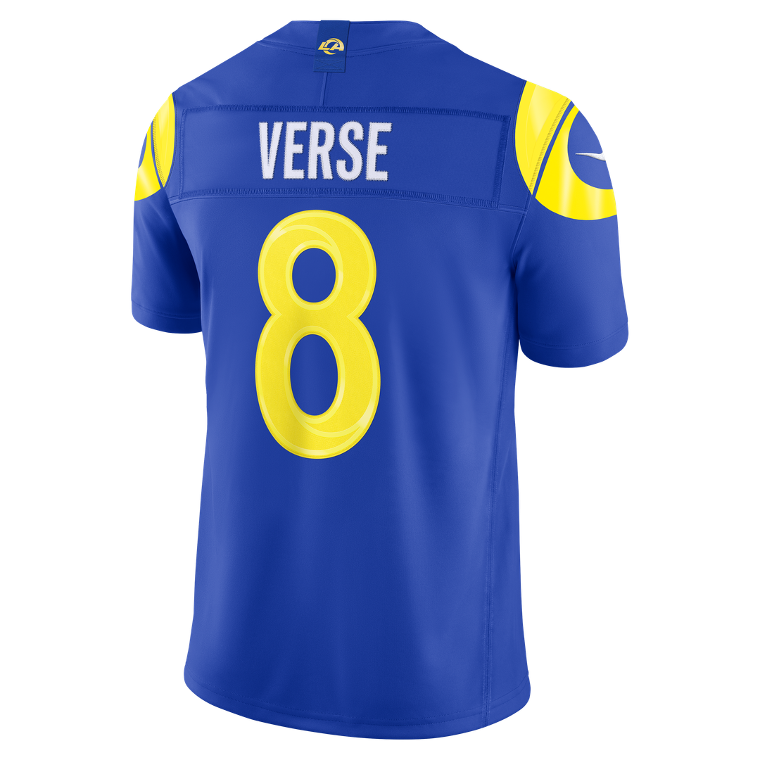 Los Angeles Rams Jared Verse White Vapor F.U.S.E. Stitched Limited Jersey product image 29, provided for visual reference