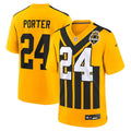 Pittsburgh Steelers Joey Porter Jr. Gold Alternate 1933 Throwback Game Jersey product image 1, provided for visual reference